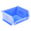 RS PRO PP Storage Bin, 50mm x 100mm, Blue
