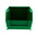 RS PRO PP Storage Bin, 76mm x 101mm, Green