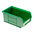 RS PRO PP Storage Bin, 76mm x 101mm, Green