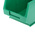 RS PRO PP Storage Bin, 130mm x 150mm, Green