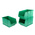 RS PRO PP Storage Bin, 130mm x 150mm, Green