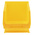 RS PRO PP Storage Bin, 130mm x 150mm, Yellow