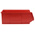 RS PRO PP Storage Bin, 130mm x 205mm, Red