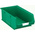 RS PRO PP Storage Bin, 130mm x 205mm, Green