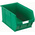 RS PRO PP Storage Bin, 181mm x 205mm, Green