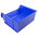 RS PRO PP Storage Bin, 180mm x 419mm, Blue