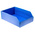 RS PRO Storage Bin, 100mm x 200mm, Blue