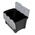 RS PRO 60L Black, Grey PP Large Storage Box, 385mm x 595mm x 412mm