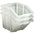 RS PRO PP Storage Bin, 345mm x 400mm, White