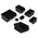 RS PRO PP Storage Bin, 50mm x 100mm, Black
