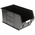 RS PRO PP Storage Bin, 182mm x 205mm, Black