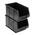 RS PRO PP Storage Bin, 132mm x 150mm, Black