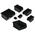 RS PRO PP Storage Bin, 200mm x 310mm, Black