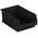 RS PRO PP Storage Bin, 200mm x 310mm, Black