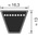 OPTIBELT Drive Belt, belt section SPB, 4000mm Length