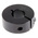 Huco Shaft Collar One Piece Clamp Screw, Bore 12mm, OD 28mm, W 11mm, Steel
