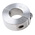 Huco Shaft Collar Two Piece Clamp Screw, Bore 20mm, OD 40mm, W 15mm, Stainless Steel