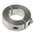 Huco Shaft Collar Two Piece Clamp Screw, Bore 25mm, OD 45mm, W 15mm, Stainless Steel