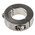 Huco Shaft Collar Two Piece Clamp Screw, Bore 25mm, OD 45mm, W 15mm, Stainless Steel