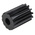 RS PRO Steel 12 Teeth Spur Gear, 1.5 Module, 8mm Bore Diam, 18mm Pitch Diam, 21mm Hub Diam