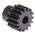 RS PRO Steel 15 Teeth Spur Gear, 1.5 Module, 8mm Bore Diam, 22.5mm Pitch Diam, 18mm Hub Diam