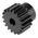 RS PRO Steel 18 Teeth Spur Gear, 1.5 Module, 8mm Bore Diam, 27mm Pitch Diam, 22mm Hub Diam