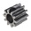RS PRO Steel 10 Teeth Spur Gear, 1 Module, 6mm Bore Diam, 10mm Pitch Diam, 12.5mm Hub Diam