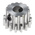 RS PRO Steel 15 Teeth Spur Gear, 1 Module, 6mm Bore Diam, 15mm Pitch Diam, 14mm Hub Diam