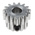 RS PRO Steel 15 Teeth Spur Gear, 1 Module, 6mm Bore Diam, 15mm Pitch Diam, 14mm Hub Diam