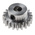 RS PRO Steel 20 Teeth Spur Gear, 1 Module, 6mm Bore Diam, 20mm Pitch Diam, 14mm Hub Diam