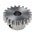 RS PRO Steel 20 Teeth Spur Gear, 1 Module, 6mm Bore Diam, 20mm Pitch Diam, 14mm Hub Diam