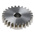 RS PRO Steel 25 Teeth Spur Gear, 1 Module, 6mm Bore Diam, 25mm Pitch Diam, 14mm Hub Diam