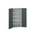 Bott 2 Door Steel  Lockable Floor Standing Cupboard, 1050 x 550 x 2000mm