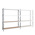 Manorga Steel Dark Grey, Light Grey Storage Racking, 2500mm, 2000mm x 100mm x 600mm