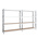Manorga Steel Dark Grey, Light Grey Storage Racking, 2500mm, 2000mm x 100mm x 600mm