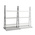 Manorga Steel Dark Grey, Light Grey Storage Racking, 2500mm, 1800mm x 50mm x 340mm