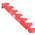 Facom Thermoplastic Red Wall Mount Bracket, 38mm, 238mm x 50mm