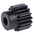 RS PRO Steel 16 Teeth Spur Gear, 1.5 Module, 8mm Bore Diam, 24mm Pitch Diam, 20mm Hub Diam