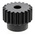 RS PRO Steel 20 Teeth Spur Gear, 1.5 Module, 8mm Bore Diam, 30mm Pitch Diam, 24mm Hub Diam
