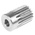 RS PRO Stainless Steel 18 Teeth Spur Gear, 1 Module, 8mm Bore Diam, 18mm Pitch Diam, 20mm Hub Diam