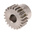 RS PRO Stainless Steel 22 Teeth Spur Gear, 1 Module, 8mm Bore Diam, 22mm Pitch Diam, 18mm Hub Diam