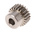 RS PRO Stainless Steel 22 Teeth Spur Gear, 1 Module, 8mm Bore Diam, 22mm Pitch Diam, 18mm Hub Diam