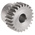 RS PRO Stainless Steel 24 Teeth Spur Gear, 1 Module, 8mm Bore Diam, 24mm Pitch Diam, 20mm Hub Diam