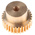 RS PRO Bronze 0.8 Module Worm Wheel Gear 30 Tooth18mm Hub Dia., 24.16mm Pitch Dia. 18mm Face