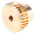 RS PRO Bronze 0.8 Module Worm Wheel Gear 30 Tooth18mm Hub Dia., 24.16mm Pitch Dia. 18mm Face