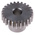 RS PRO Steel 24 Teeth Spur Gear, 0.8 Module, 6mm Bore Diam, 19.2mm Pitch Diam, 12mm Hub Diam