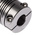 Huco Beam Coupling, 19mm Outside Diameter, 8mm Bore, 28mm Length Coupler