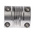 Huco Beam Coupling, 19mm Outside Diameter, 8mm Bore, 22.9mm Length Coupler