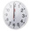 RS PRO White Radio Controlled Analog Wall Clock, 300mm Diameter