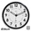 Orium Black Radio Controlled Analog Wall Clock, 360mm Diameter
